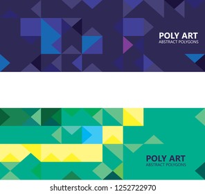 Polygon art, Template design --Vector Art-- 