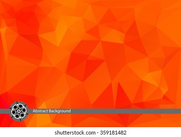 Polygon background .A mosaic pattern .Triangular design . Crumpled paper origami . Vector design for business