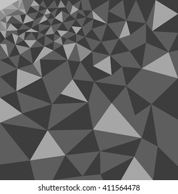 Polygon background, abstract geometric pattern gray color, vector illustration