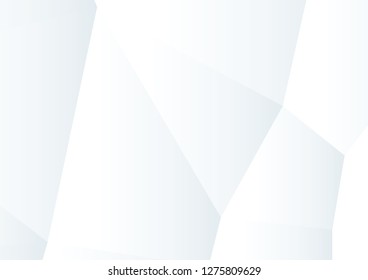 Polygon background, abstract vector elegant white and gray background low convex style simple