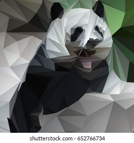 Polygon background abstraction animal