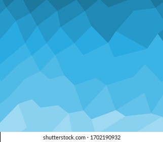 Color azul de fondo de polígono, formas de vidrio