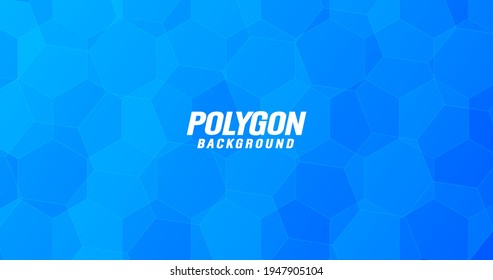 Polygonhintergrund mit blauer Farbkorrektur