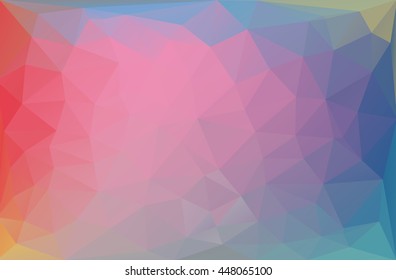 Polygon background with brilliant color designed vector illustration. For modern background concept design : polygonal, triangular mosaic, low polygon, any abstract background in several media.