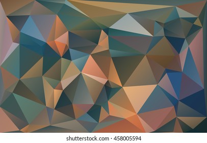 Polygon background with brilliant color designed vector illustration. 