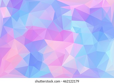 Polygon background with brilliant color designed vector illustration. For modern background template and layout.