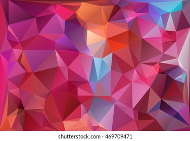 Polygon background with brilliant color designed vector illustration. For modern background template and layout.