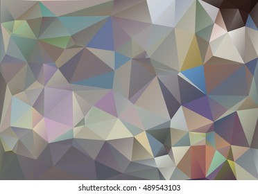 Polygon background with brilliant color vector illustration. For modern background concept design : polygonal, triangular mosaic, low polygon, any abstract background in several media.