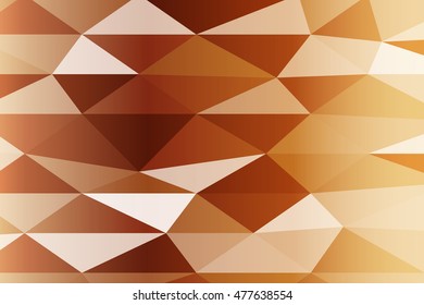 Polygon background bronze color. Vector illustration. banner. To implement your design ideas, business subjects, successful presentations. Wallpaper for greeting card