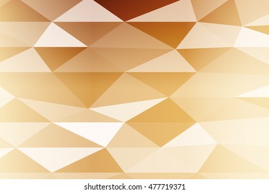 Polygon background bronze color. Vector illustration. banner. To implement your design ideas, business subjects, successful presentations. Wallpaper for greeting card