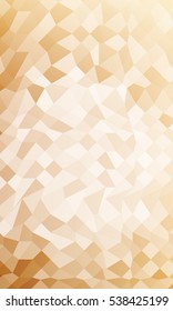 Polygon background bronze color. Vector illustration. To implement your design ideas, business subjects, successful presentations. Wallpaper for greeting card