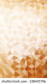 Polygon background bronze color. Vector illustration. To implement your design ideas, business subjects, successful presentations. Wallpaper for greeting card