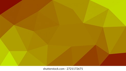 Plano de fundo polígono Plano de fundo geométrico no estilo Origami com design triangular amarelo alaranjado