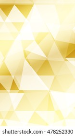 Polygon background gold color. Vector illustration. vertical banner. To implement your design ideas, business subjects, successful presentations.