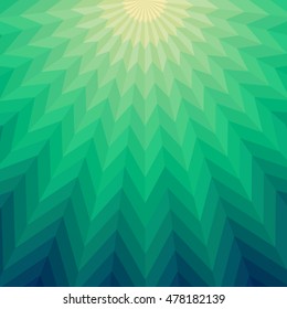 Polygon background: Green shining star