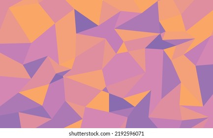 Fondo polígono en tonos naranja y violeta. Para los antecedentes de Halloween. 