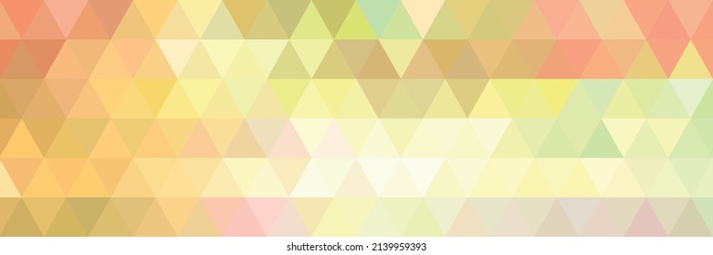 Polygon background pattern in a warm golden color scheme. Hologram effect. Creative Design Template