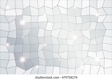 polygon background of silver color with a pronounced central part. vector illustration. geometrical composition. for design, presentations, wallpapers