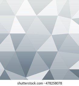  Polygon background silver color. Vector illustration. Square banner. To implement your design ideas, business subjects, successful presentations.