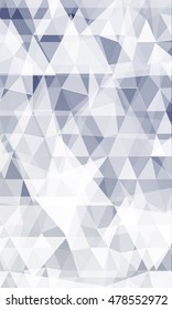  Polygon background silver color. Vector illustration. vertical banner. To implement your design ideas, business subjects, successful presentations.