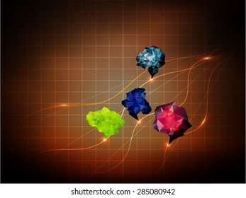 polygon background vector 