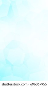 Polygon background white blue color. Vector illustration. Vertical banner. To implement your design ideas, business subjects, successful presentations. Wallpaper for greeting card