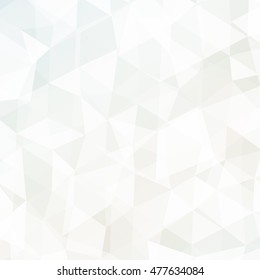 Polygon background white gold color. Vector illustration. Square banner. To implement your design ideas, business subjects, successful presentations. Wallpaper for greeting card