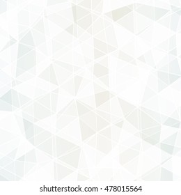 Polygon background white gold color. Vector illustration. Square banner. To implement your design ideas, business subjects, successful presentations. Wallpaper for greeting card