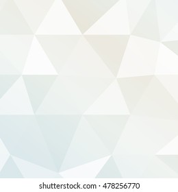  Polygon background white gold color. Vector illustration. Square banner. To implement your design ideas, business subjects, successful presentations.
