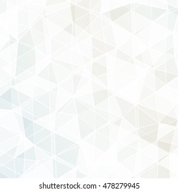 Polygonhintergrund, weiße goldene Farbe. Vektorillustration. Quadratisches Banner. Um Ihre Design-Ideen, Geschäftsthemen, erfolgreiche Präsentationen umzusetzen. 