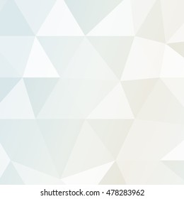 Polygon background white gold color. Vector illustration. Square banner. To implement your design ideas, business subjects, successful presentations.