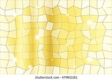 polygon background of yellow color with a bright central part of the selection. vector illustration. geometrical composition. for design, presentations, wallpapers