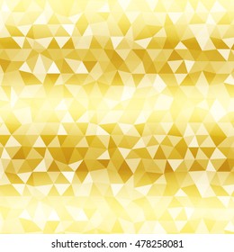 Polygon background yellow gold color. Vector illustration. Square banner. To implement your design ideas, business subjects, successful presentations. Wallpaper for greating card