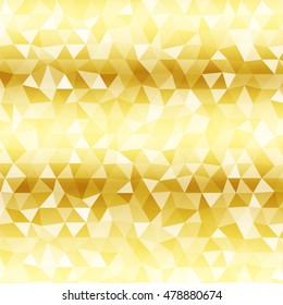 Polygon background yellow gold color. Vector illustration. Square banner. To implement your design ideas, business subjects, successful presentations. 