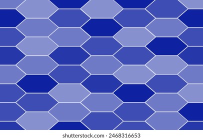 Polygon background.Geometric graphic vector wallpaper.Pentagon pattern in blue.