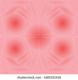 polygon background.Geometric white line pink gradient for wallpaper and textile
