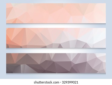 polygon banner, Label background with triangle .