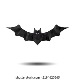 Polygon Bat icon for Halloween