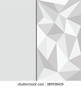 polygon beautiful gray background