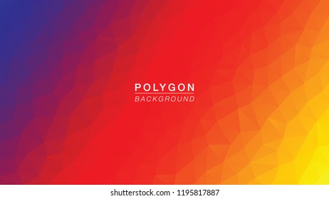 Polygon Blue to Lighting. Polygonal Gradient for Background. Vector Illus EPS10
