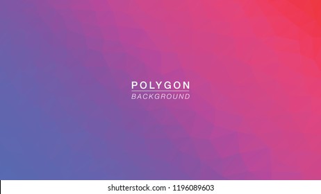 Polygon Blue to Pink. Polygonal Hex color Gradient for Background. Texture Background. Vector Illustration EPS10 file.
