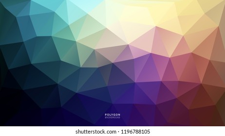 Polygon Blue Purple Light. Polygonal Hex color Gradient for Background. Texture Background. Vector Illustration EPS10 file.