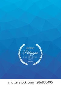 Polygon blue vector background illustration