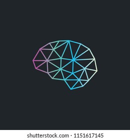 polygon brain line