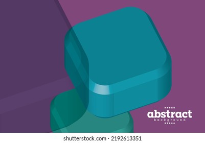 polygon brick in gradient blue and violet application technology theme background can be use for advertisement poster banner product presentation package label design vector eps.