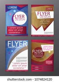 Polygon Brochure Flyer, magazine cover brochure template design for business education presentation, Editable vector illustration