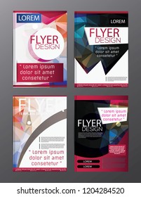 Polygon Brochure Flyer, magazine cover brochure template design for business education presentation, Editable vector illustration