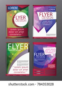 Polygon Brochure Flyer, magazine cover brochure template design for business education presentation, Editable vector illustration