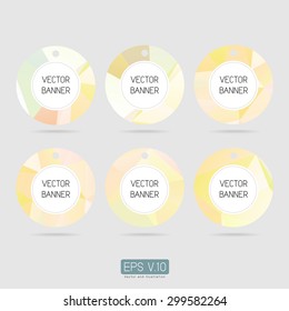 polygon business vector for banner, brochure, tag, booklet template background set
