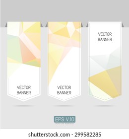 polygon business vector for banner, brochure, tag, booklet template background set